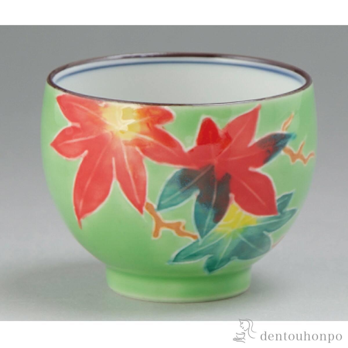 交趾花色 ぐい呑 紅葉 ( 母の日 早割 プレゼント 初任給 ぐいのみ 盃 酒器 猪口 日本酒 清水焼 京焼 結婚 出産 内祝い 引き出物 金婚式 誕生日プレゼント 還暦祝い 古希 喜寿 米寿 退職 定年 プレゼント お祝い お返し お礼 令和 両親 父 母 男性 女性 日本製 おすすめ )