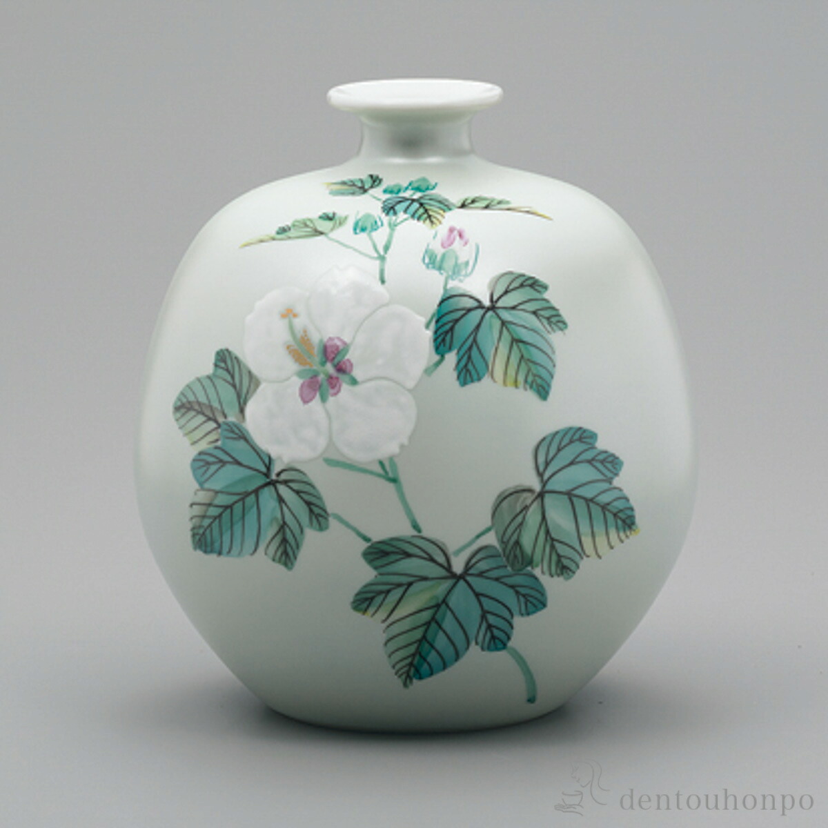 花瓶 芙蓉 5.5号 ( 木札名入れ有料 母の日 早割 プレゼント 初任給 ガラス フラワーベース 花器 一輪挿し おすすめ 九谷焼 周年 創立 上場 竣工 開店 事務所移転 開業 プレゼント お祝い お返し お礼 令和 海外 日本 取引先 法人 日本製 おすすめ 仏壇 仏具 お盆 )