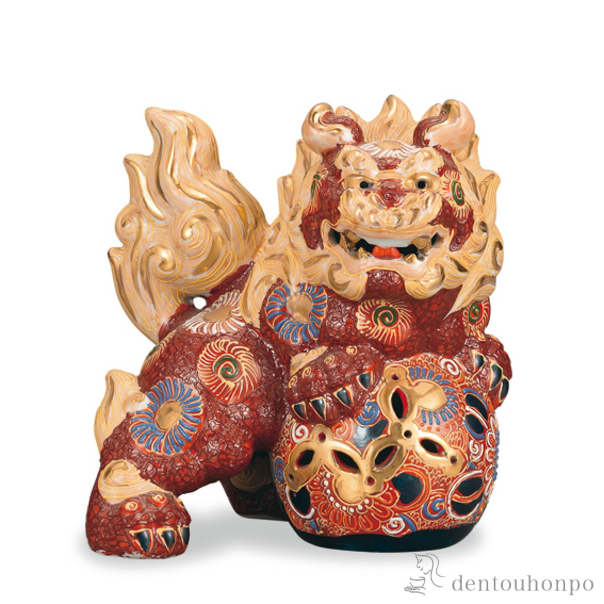 立百獣の王 盛 7.5号 ( 木札名入れ有料 父の日 差し上げ物 飾りつけ 部屋の入り口 受け付け 風水 仕合わせ 九谷焼 一緒になる 生み出すこと 内祝い 差し上げ物 金婚式 生まれ落ちる日差し上げ物 還暦祝賀会 古希 喜寿 米寿 隠居 定年 差し上げ物 儀式用 しっぺい返し 畏まり 令和 両親 父 母 成人男性 お上さん )