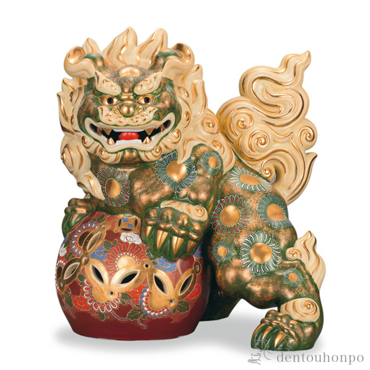 立百獣の王 緑彩 16号 ( 木札名入れ有料 飾りつけ 入り口・入口 受け付け 風水 仕合わせ 九谷焼 一緒になる 生み出すこと 内祝い 差し上げ物 金婚式 生まれ落ちる日差し上げ物 還暦祝い事 古希 喜寿 米寿 退社 定年 差し上げ物 祝い事 しっぺい返し 畏まり 令和 両親 父 母 成人男性 お上さん 日本製 )