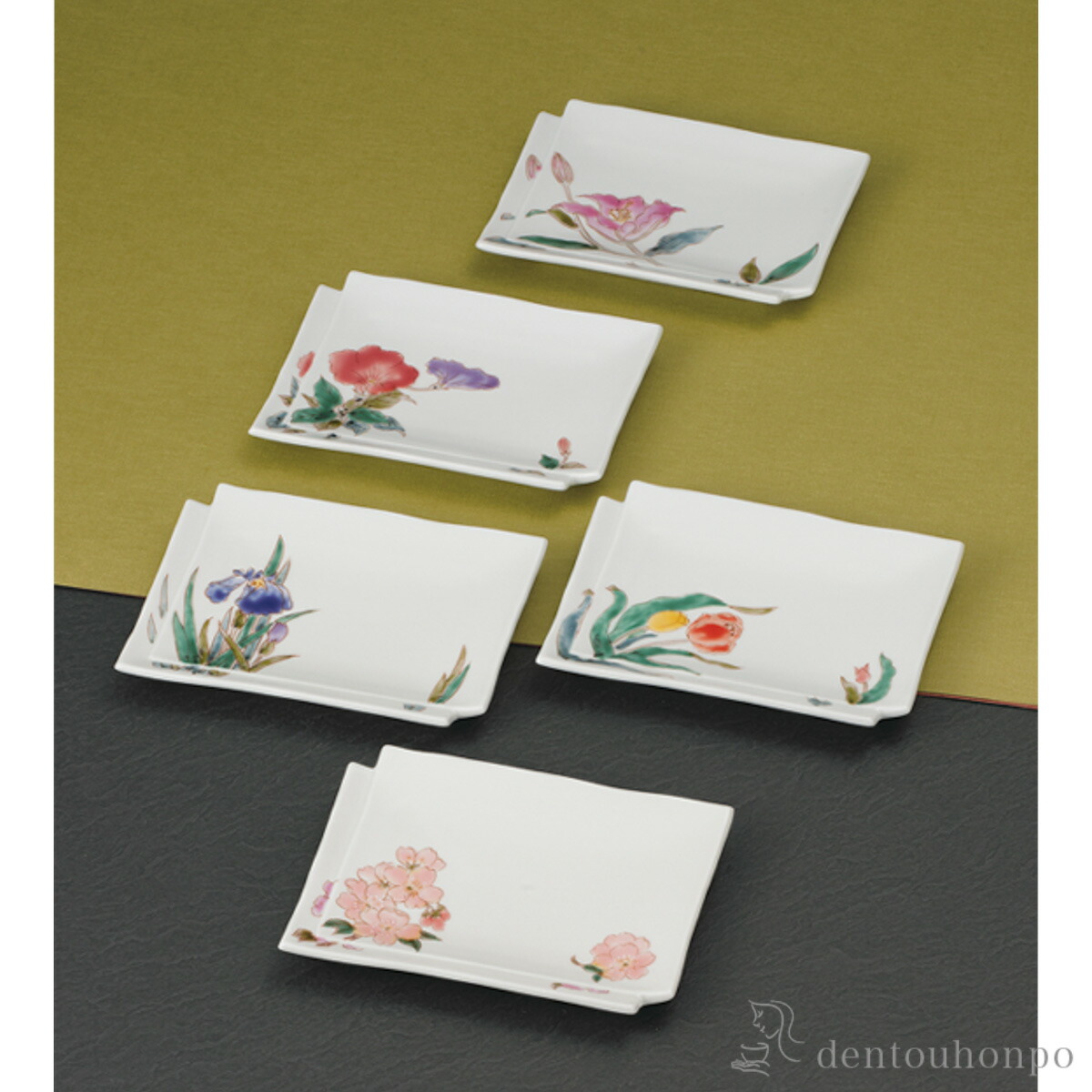 【11%OFFクーポン\u0026P5倍 5/9 20~24時】 皿揃 色絵花の詩 7号 5枚セット ( 初任給 プレゼント 母の日 和食器セット お皿 揃える 食器 和食 九谷焼 結婚 出産 内祝い 引き出物 金婚式 誕生日プレゼント 還暦祝い 古希 喜寿 米寿 退職 定年 プレゼント お祝い お返し )