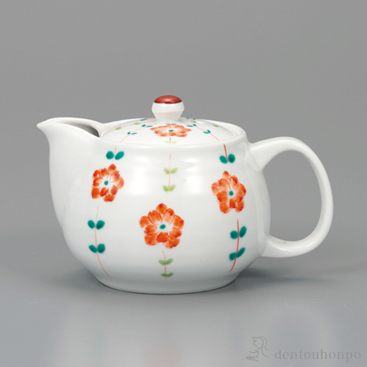 ポット急須 線花文 赤 茶こし付 ( 初任給 差し上げ物 母の日 ティーポット 茶の葉 煎茶 日本茶 おすすめ 九谷焼 一緒になる 生み出すこと 内祝い 差し上げ物 金婚式 生まれ落ちる日差し上げ物 還暦お祝い 古希 喜寿 米寿 辞任 定年 差し上げ物 喜び事 しっぺい返し 畏まり ) 茶道具・湯呑・急須-コーヒー・お茶用品