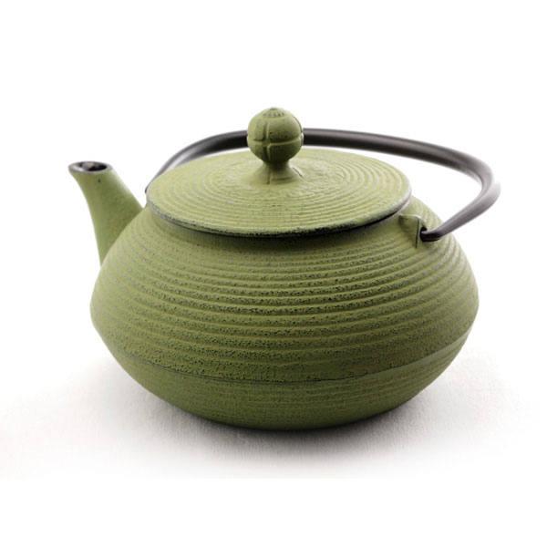 岩鋳 南部鉄器 急須 5型線引 若草 650ml ( 岩鋳 取っ手付き 茶こし付き 茶器 カラーポット ティーポット 南部鉄器 結婚 出産 内祝い 引き出物 金婚式 誕生日プレゼント 還暦祝い 古希 喜寿 米寿 退職 定年 プレゼント お祝い お返し お礼 令和 両親 父 母 男性 )｜伝統本舗 9,075円