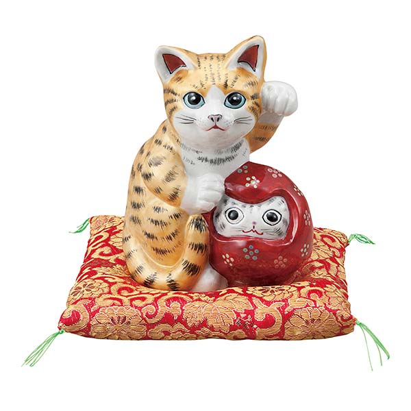 送料無料】 鯛乗り招猫 黄盛 5号 / 父の日 プレゼント 初任給