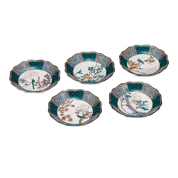 楽天市場】九谷焼 4号皿揃(6P) 古九谷名品6選 ＜送料無料＞和食器 皿