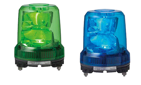 パトライト(PATLITE)　LED強耐振大型パワー回転灯 RLR-04 DC48V Ф162 耐塵防水 パトランプ　回転　緑、青 送料無料