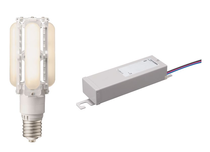 セットが安い　岩崎電気　LDTS60L-G-E39/721A　レディオックLEDライトバルブ　60W　ナトリウム色　E39口金　100VA　＜ 旧型式 LDTS60L-G-E39/721 ＞　電源ユニット付