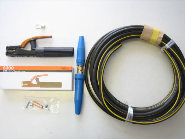 ☆新品☆溶接用キャブタイヤケーブル イエローライン（黄/黒）　ＷＣＴ２２ＳＱ １０ｍ　付属品付（ホルダー+端子+ジョイント） WCT22 10,140円