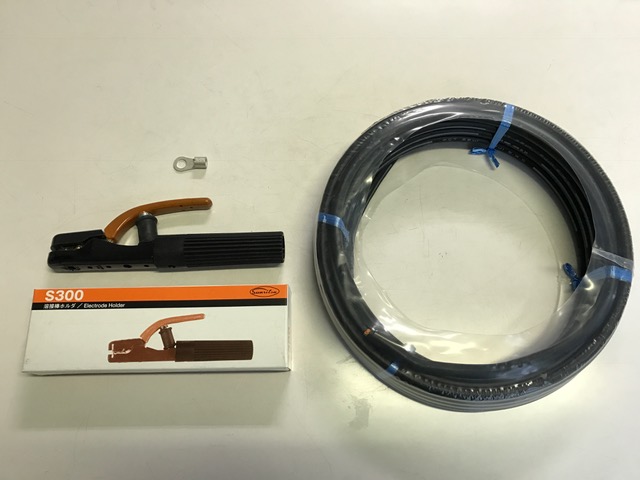 ☆新品☆溶接用キャブタイヤＷＣＴ１４ＳＱ  ２５ｍ 属する品付（保持者+端子） WCT14