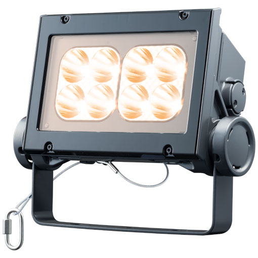 岩崎電気　 レディオック フラッド ネオ　ECF8040N/LSAN8/DG　電球色タイプ　80クラス　狭角タイプ　ダークグレイ　＜旧形式：ECF0998L/SAN8/DG＞