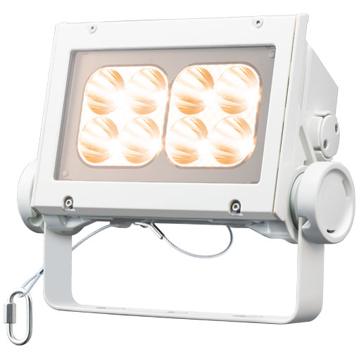 岩崎電気　 レディオック フラッド ネオ　ECF8040N/LSAN8/W　電球色タイプ　80クラス　狭角タイプ　ホワイト　＜旧形式：ECF0998L/SAN8/W＞