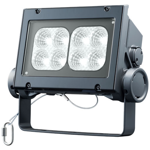 岩崎電気  レディオック フラッド ネオ ECF6040M/NSAN8/DG 昼白いこと手合い 60位置付け 中角手合い まっ黒い薄墨色 ライト・照明器具-インテリア・寝具・収納