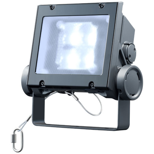 岩崎電気　 レディオック フラッド ネオ　ECF4040W/DSAN8/DG　昼光色タイプ　40クラス　広角タイプ　ダークグレイ　＜旧形式：ECF0496D/SAN8/DG＞