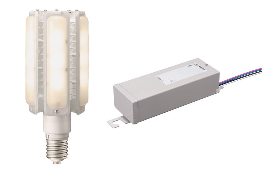 セットが安い　岩崎電気　LDTS86L-G-E39/721A　レディオックLEDライトバルブ　86W　ナトリウム色　E39口金　100VA　＜ 旧型式 LDTS86L-G-E39/721 ＞　電源ユニット付