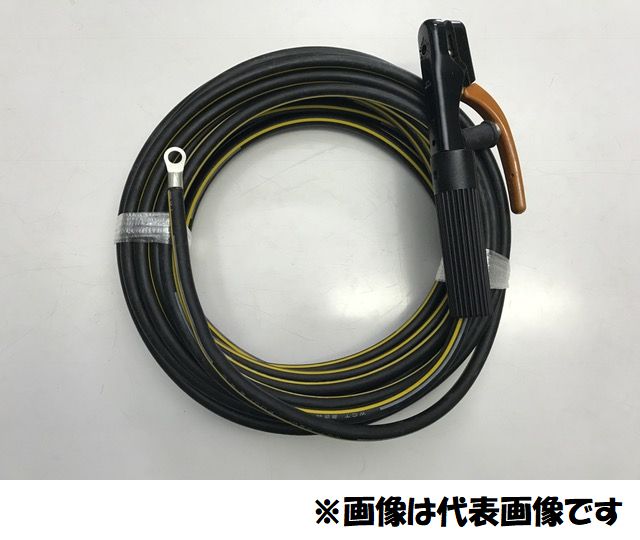 ☆新品☆溶接用ＷＣＴホルダー線 イエローライン(黄/黒) ２２ＳＱ  １０ｍ 片側端子Ｒ２２－１０ 完成品 WCT22