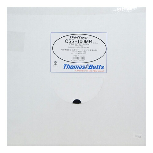 Thomas&Betts ABB デルテック・ケーブル・サポート・システム 標準ストラップ 100m巻 CSS-100MR｜電材３９　店