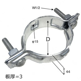 楽天市場 電柱バンド 適用径f300mm 溶融亜鉛めっき Cpb 300 電材３９ 楽天市場店