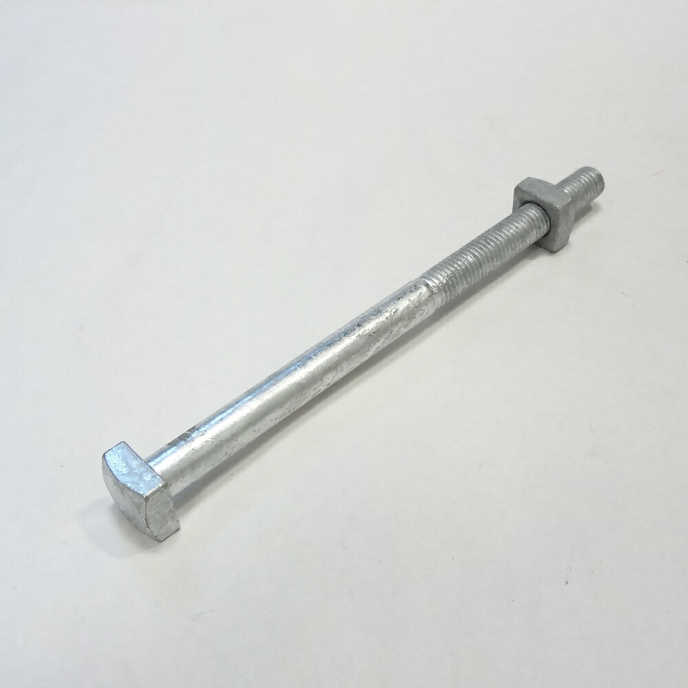 TC  亜鉛メッキボルト 楽天市場】四角ボルト 4分×150mm ナット付 溶融亜鉛メッキ