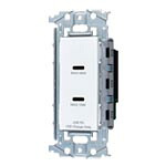 パナソニック:アドバンスシリーズ 埋込［充電用］USBコンセント 型式:WTL1488W｜電材部品　店 12,296円