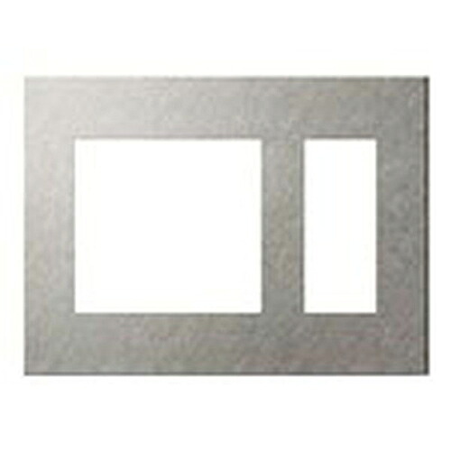 パナソニック:SO-STYLE続きもの エクストラメタルプレート 2かかわり合い穴＋3コ用 バイブレーション完成 しろがね色 型:WNS9653S