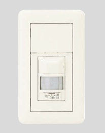 神保電器:空白文字手当て＋感熱センサスイッチ(PW色) 壁用 感熱センサスイッチ 組みあわせ 型:WJH03110PW