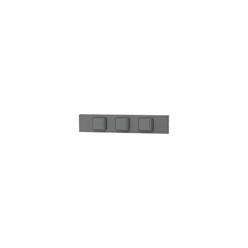 神保電器:NKシリーズ 家具・機器用 3路ガイドスイッチセット 3口 型式:KAG-3504:3G.3G.3GSG
