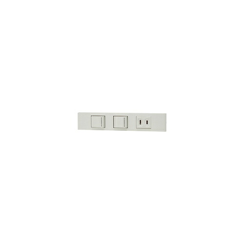 神保電器:NK続きもの 調度品・設備用 3路御引き回し＋3路御引き回し＋差し込み仕掛ける 型:KAG-3512:3G.3G.5(PW)