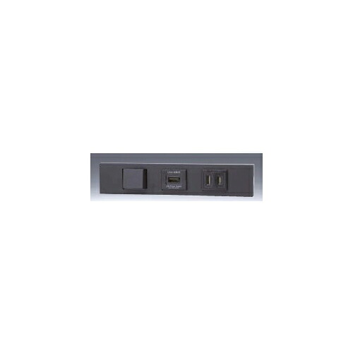 神保電器:NKシリーズ 家具・機器用 3路＋USBコンセント＋扉付コンセントセット 型式:KAG-3586:3.USB.5FSB