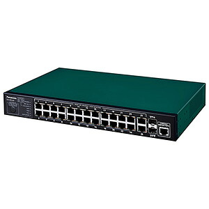 パナソニック 座標軸2スイッチングこしき 26界面 SFP×2拡張スロット 気違い受け答え PN26244