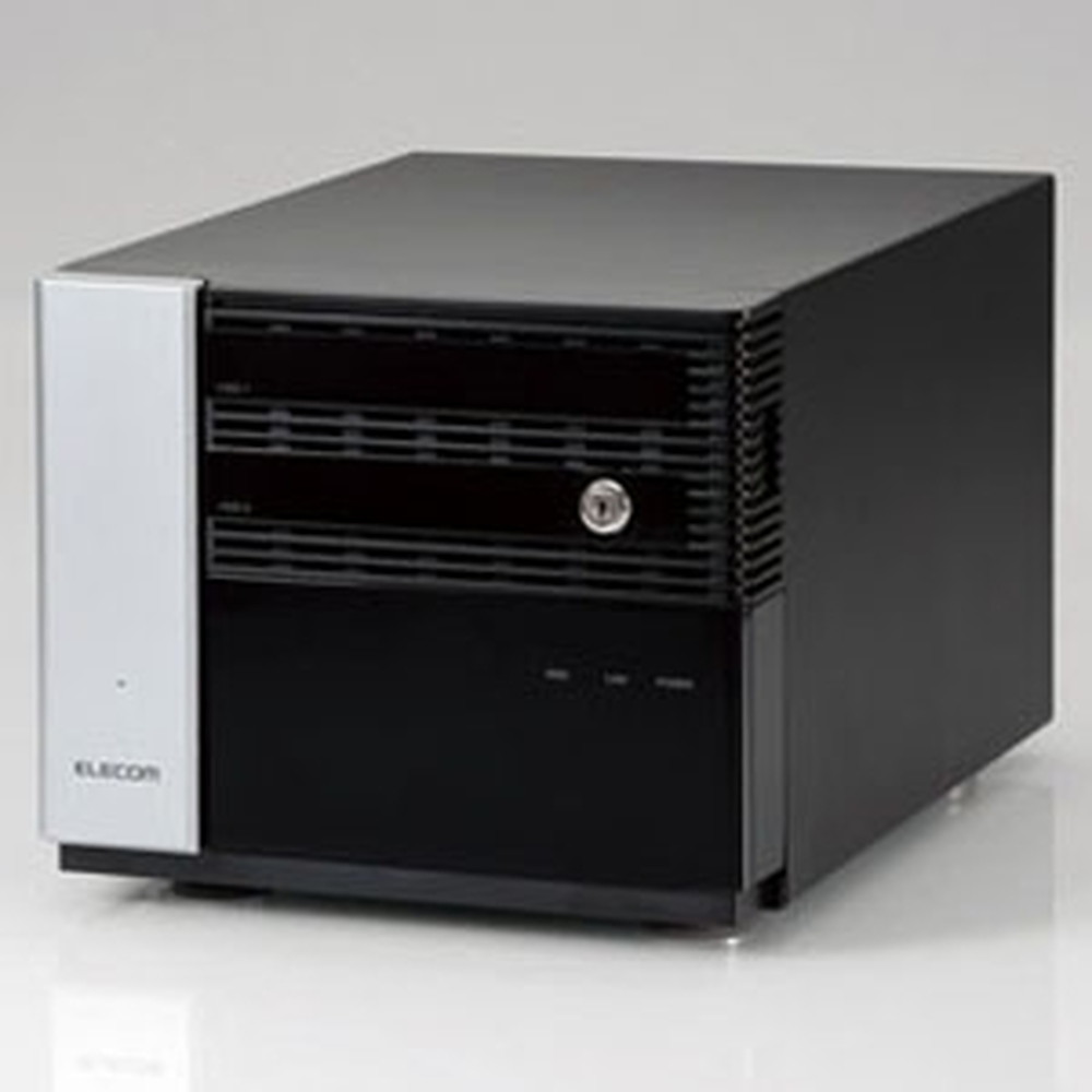 ELECOM WSS2016Workgroup Edition積み上げるNAS 事務机いの一番型 2ベイ手合い 2肺結核青写真 NSB-7MS2T2CW6