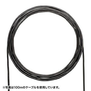 サンワサプライ カテゴリ6A屋外用LANケーブルのみ 自作用 耐候性 耐水性 ブラック 300m KB-T6AAD-CB300BKN