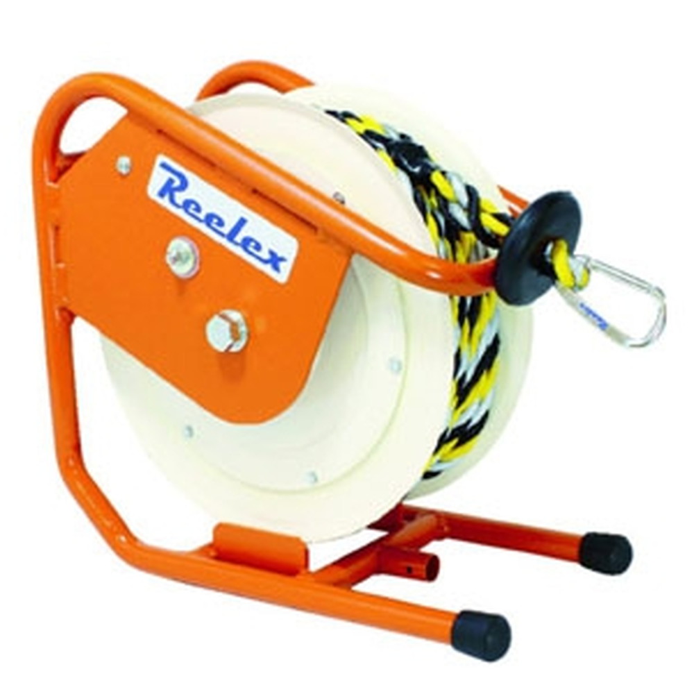 中発販売 バリアリール ロールタイプ 反射トラロープ 防雨型 自動巻取式 φ12mm×10m BRR-1210HL