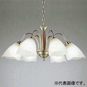 オーデリック LEDシャンデリヤ 高演色LED ～10畳用 LED白熱電球原則として形 6灯 口金E26  OC006487NR