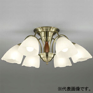 オーデリック LEDシャンデリヤ 高演色LED ～8畳用 LED白熱電球原則として形 6灯 口金E26  OC006917NR