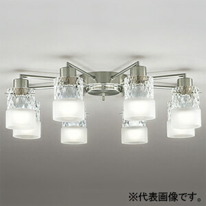 オーデリック LEDシャンデリヤ 高演色LED ～14畳用 LED白熱電球原則として形 8灯 口金E26  OC257173NR