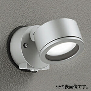 オーデリック LEDエクステリアスポットライト 防雨型 人感センサー付 高演色LED LED電球フラット形 OG264025WR｜電材堂