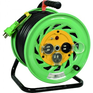 日動工業 電工ドラム 防雨防塵型100V リペアポッキンドラム アース付 30m Fw-E33RE FW-E33RE