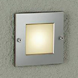 DAIKO LEDフットライト 防雨形 アウトレットボックス専用 埋込穴100×85mm 電球色 シルバー LZW-91572YS