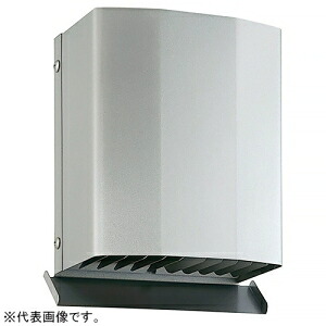 バクマ工業 防音フード 角・深型フード付換気口 下部ルーバータイプ 防火ダンパー付 フード・ルーバー脱着式 水切付 PSD-125KD2-A10