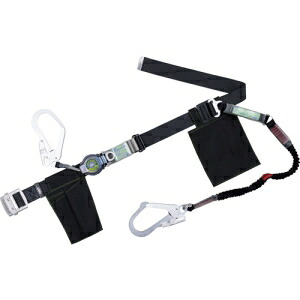 藤井電工 ツヨロン ベルト型墜落制止用器具 ロックリトラ 軽量型 黒 Lサイズ TB2LRL593NV5931BLKBKLBP|電材堂