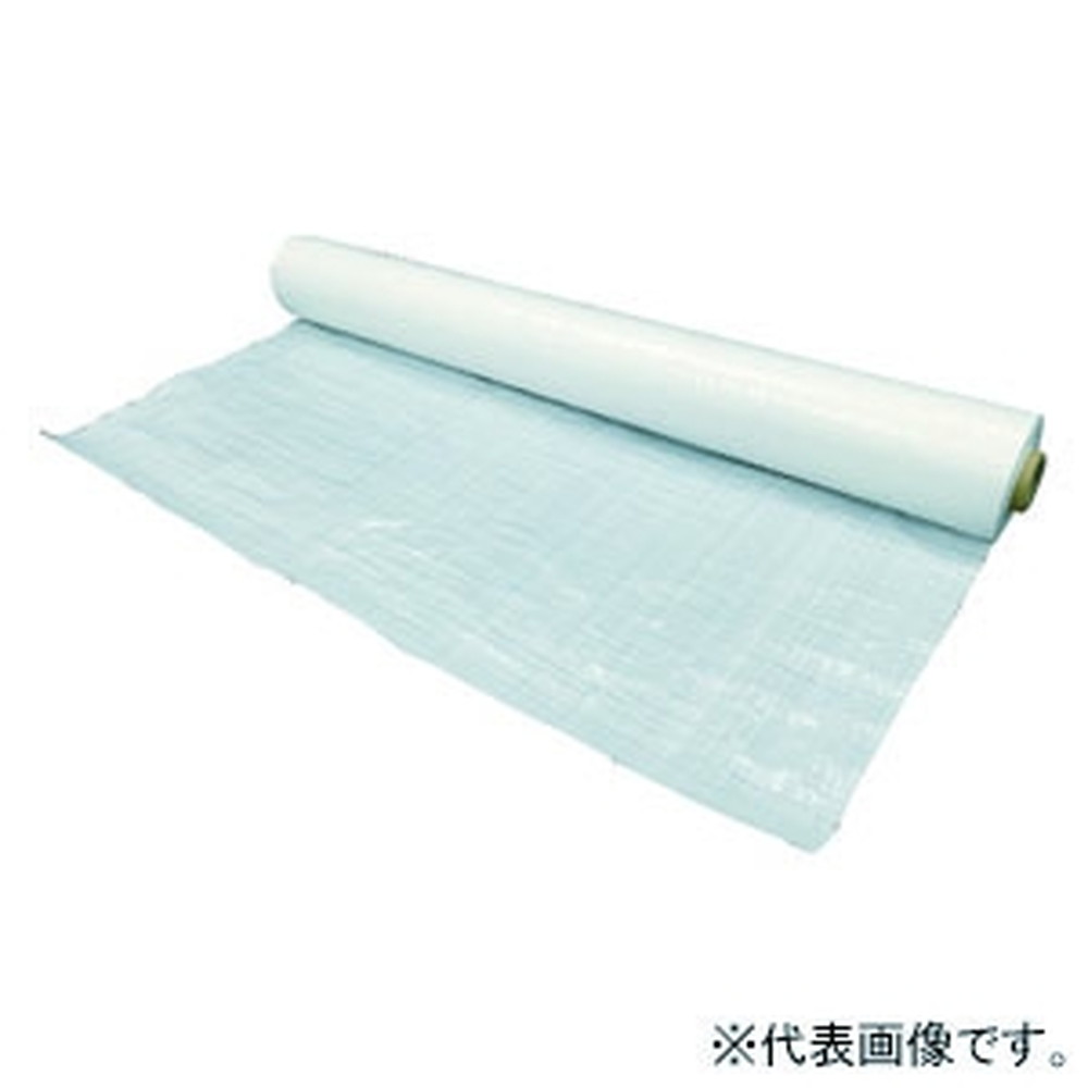 ユタカメイク 最軽量ホワイトシート ロール巻きタイプ 最薄手タイプ 短期使用(使い捨て)タイプ 巾1.8&times;100m巻 ハトメ無し WHMK1810｜電材堂 7,473円