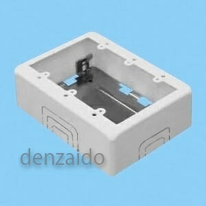 外山電気 【ケース販売特価 10個セット】 3個用スイッチボックス ワンタッチ C型 深型 ホワイト 《メタルモール付属品》 M373_set