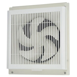三菱 標準換気扇 窓枠据付専用 格子タイプ 羽根径20cm 電気式シャッター付 EX-20SC4｜電材堂