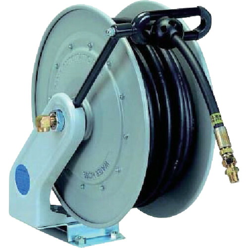 ハタヤ 自動巻高圧水用ホースリール15m 内径φ9.5 ラバーホース NWLC-HP153