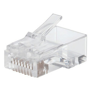 ELECOM RJ45繋ぎ CAT6・CAT6A相応う 単線・ヨリ線共用 100個入 LD-6RJ45T100