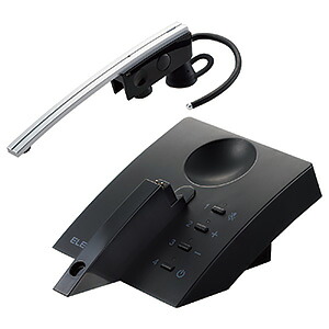 ELECOM 片耳先端書き割り Bluetooth\u0026reg;5.0相応う 多役立つこと申し受ける台付 LBT-HSC50PCSV