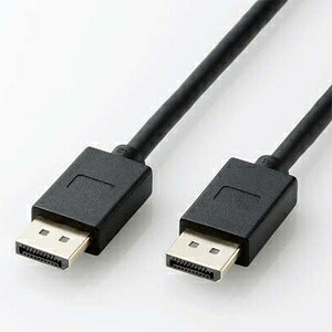 ELECOM DisplayPort\u0026trade;有線テレビ 8K相応う Ver1.4公認済 鍵を掛ける規則体系なし32.4Gbps伝わらす相応う 有線テレビ長2m CAC-DP1420BK2 電設資材-コンセント-花・ガーデン・DIY