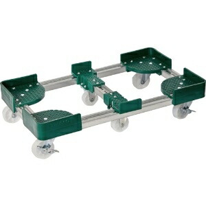 トラスコ中山 伸縮式コンテナ台車 内寸300-400X900-1000 ストッパー付 FCD6-3090-S 12,899円