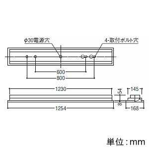 コイズミ照明LEDベースライト40形埋込型下面開放・1灯用W15010000lmクラス非調光温白色AD92030L+AE92409