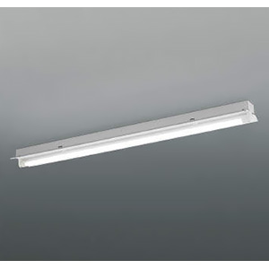 コイズミ照明 直管形LEDランプ搭載ベースライト 直付型 反射笠付・1灯用 3500lmタイプ 非調光 昼白色 XH90234L+XE41272L｜電材堂
